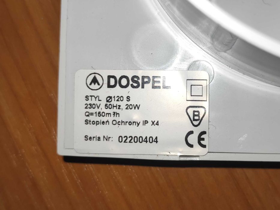 Вентилятор осевой настенный Dospel Ø120
