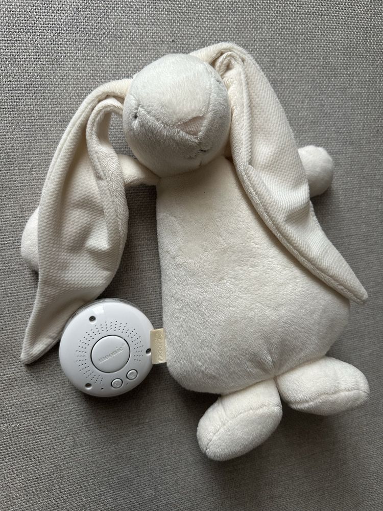 Зайчик музичний з нічником MOONIE, Cream