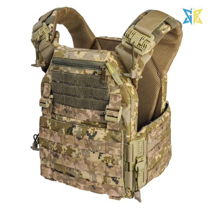 Плитоноска Warmor Gen.3 піксель (без плит і підсумків) КОРДУРА 1000Д