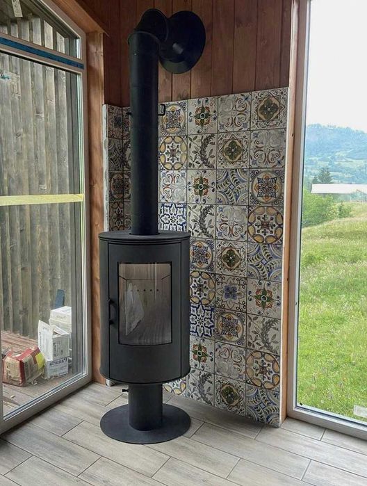 Кімнатні каміни на дровах + піч камін установка камінів монтаж каміну