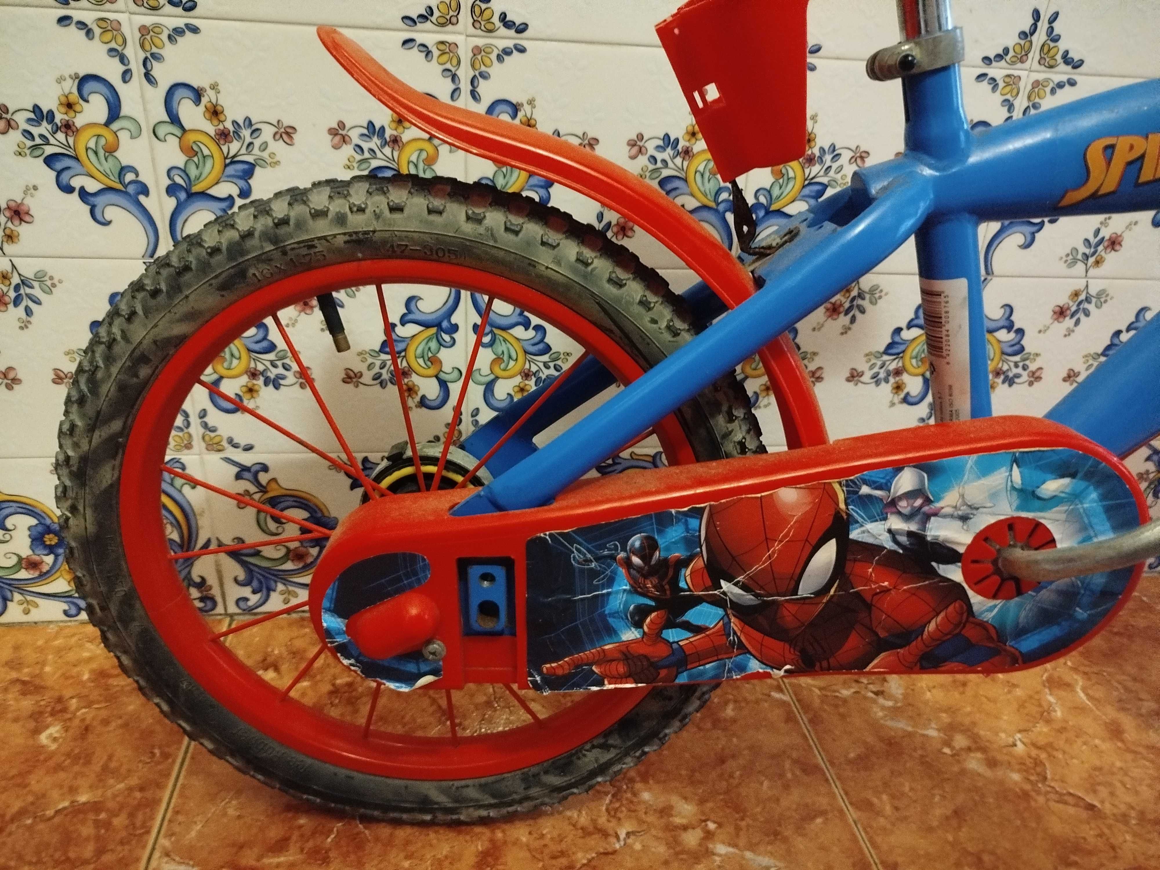 Bicicleta Spiderman criança