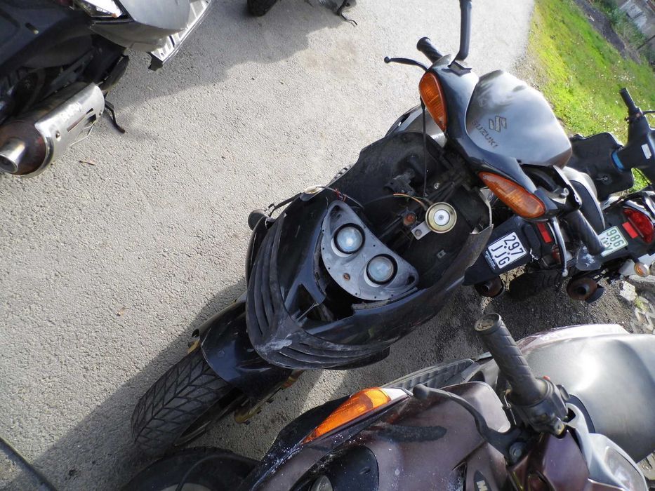 SUZUKI KATANA 50 2T AC silnik czesci lagi licznia pompa pokrywa czasza