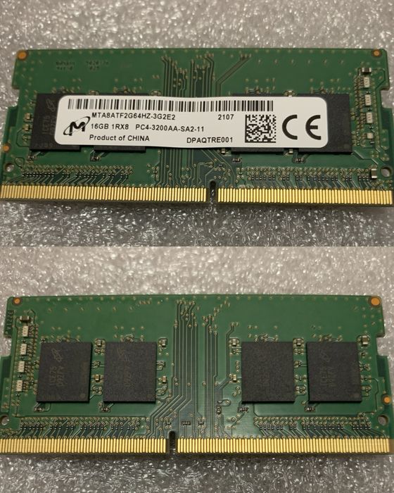 Оперативна памʼять 16Gb, 32Gb DDR4 SoDIMM