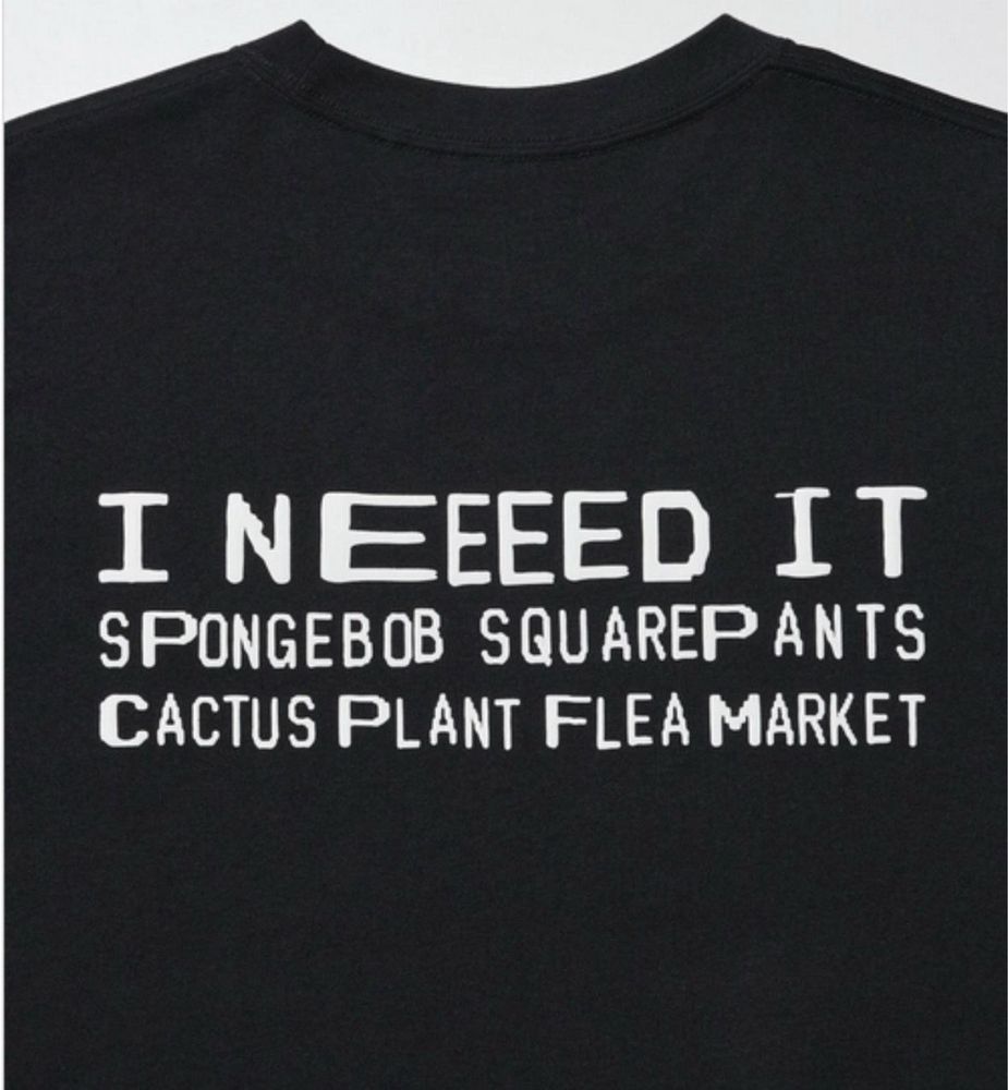 Футболка р.М Uniglo T-shirt SpongeBob SgurePants Cactus Plant Flea