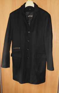 кашемірове чоловіче пальто 46 розмір чорного кольору класичне
