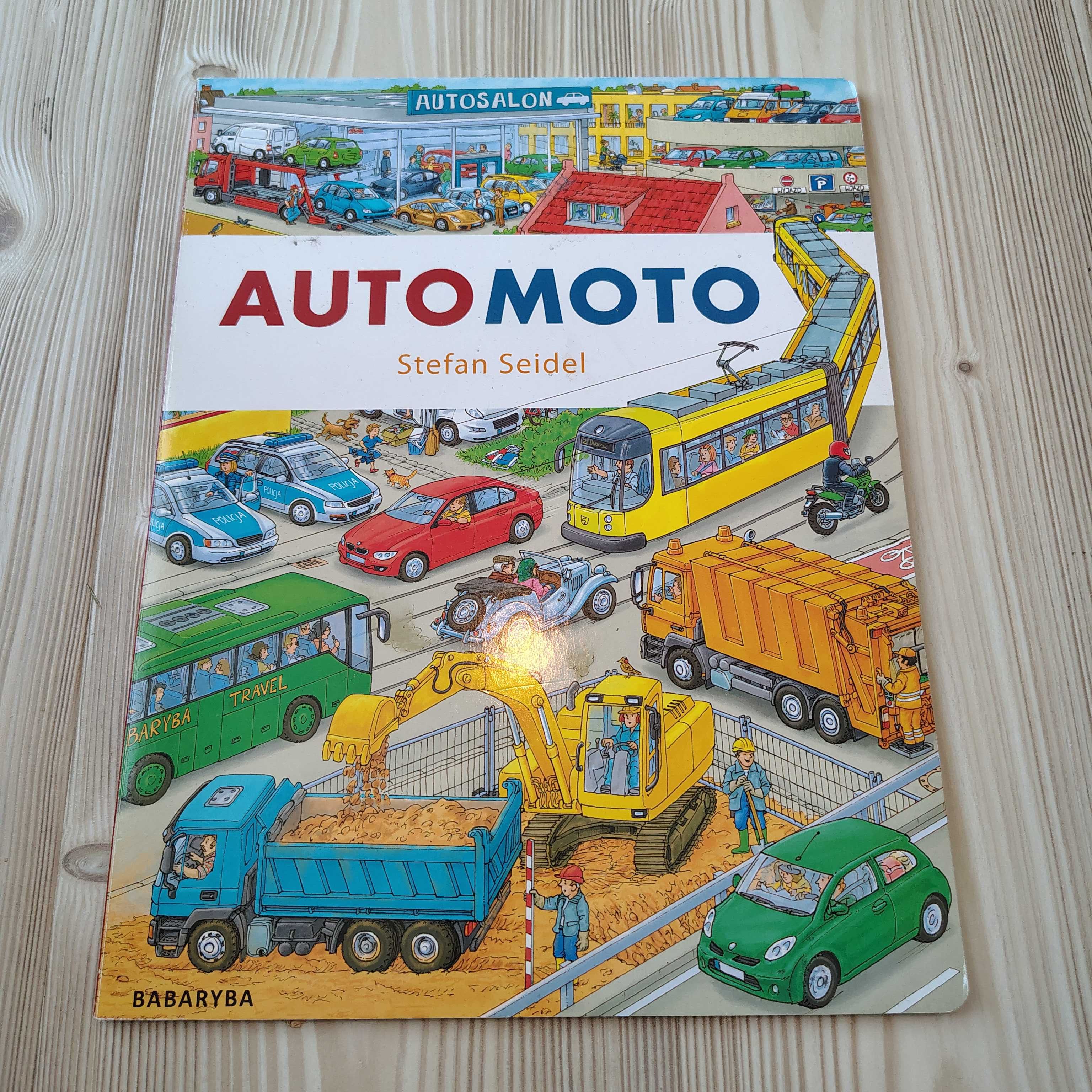 Książka obrazkowa "Auto Moto" wydawnictwo Babaryba