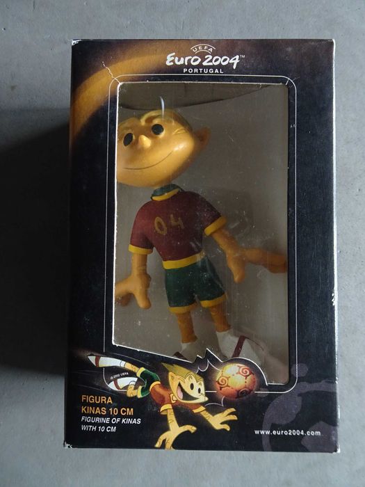 PVC 10cm Quinas Kinas Mascote Euro 2004 (novo na caixa)