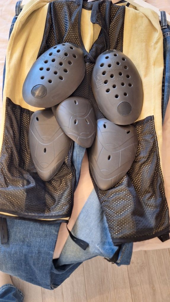 Spodnie motocyklowe jeans męskie xxl