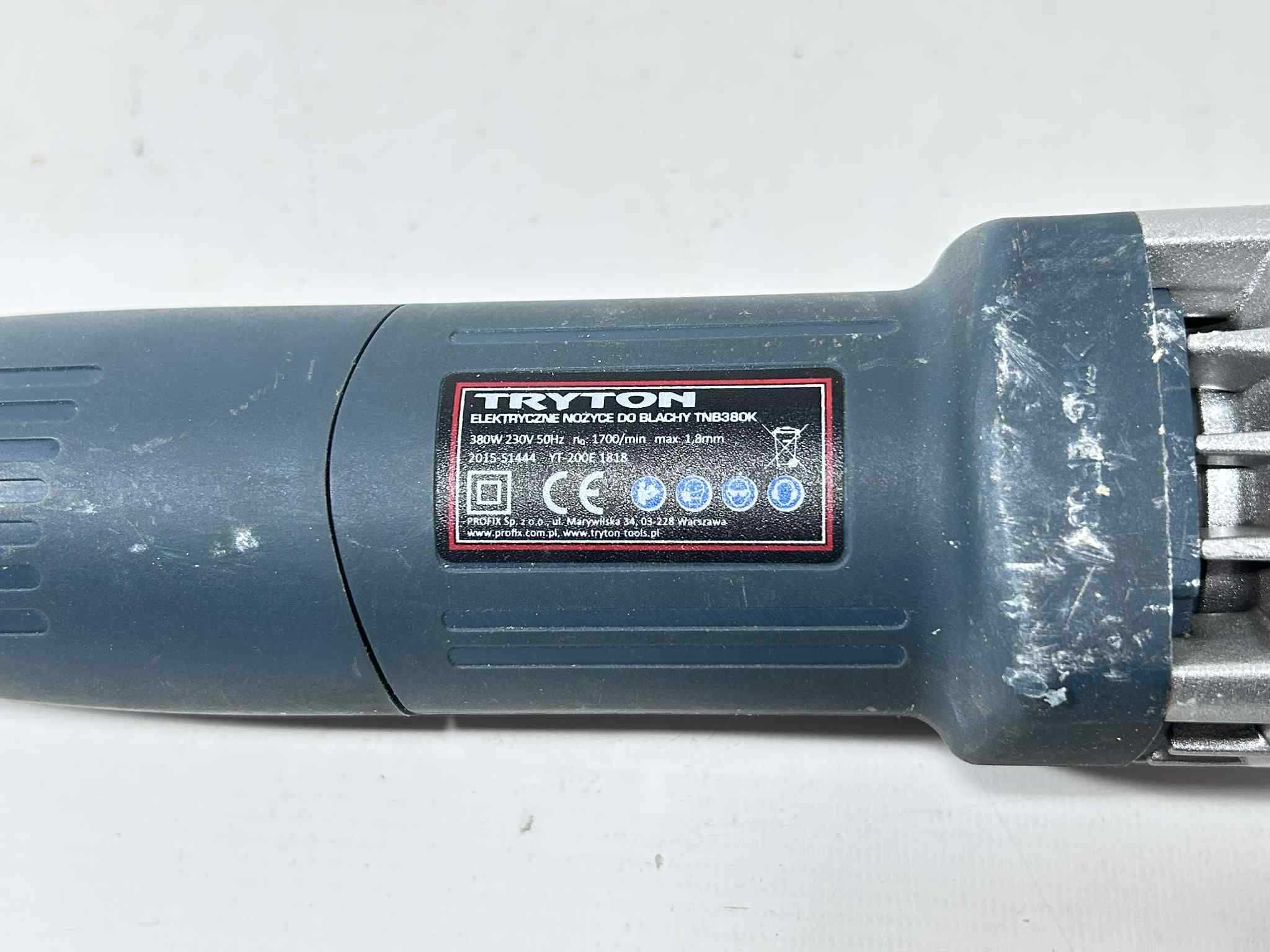 Nożyce do blachy elektryczne Tryton TNB380K 380 2,8 mm