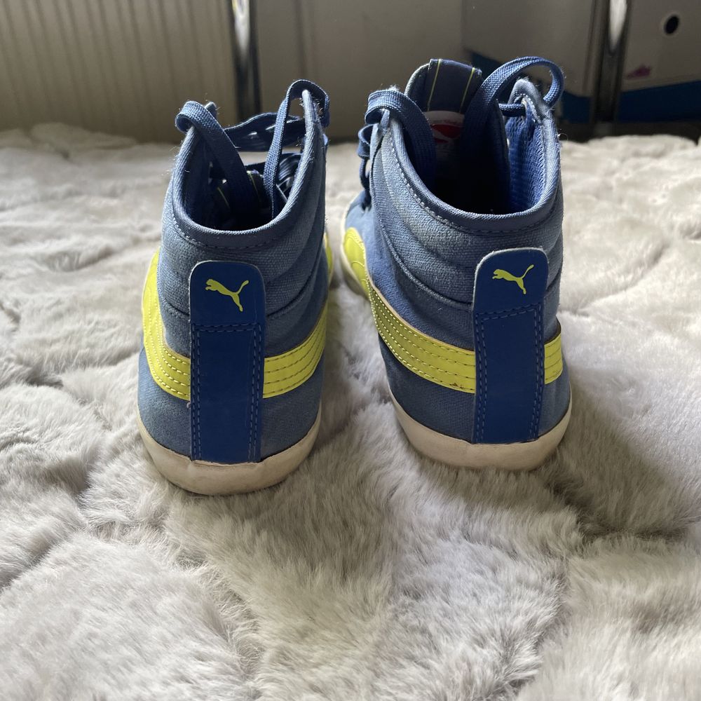 Niebieskie buty trampki sznurowane Puma [36]