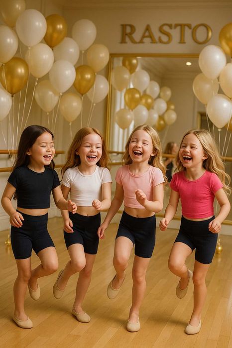 Костюм для дівчинки Faro Giardino – Топ + Велосипедки танці бавовна