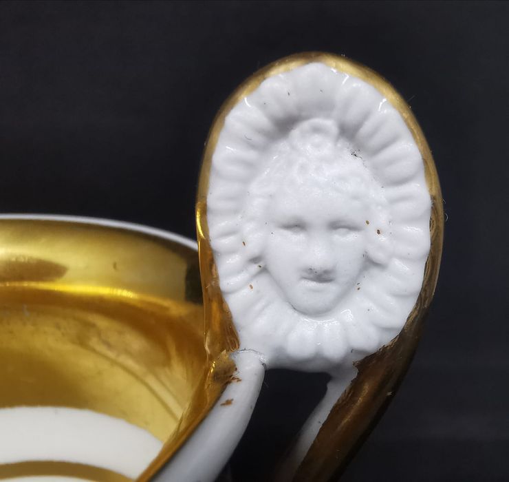 Porcelana Bawaria Thomas Wzor z 1846 Biedermeier Duo Mokka 1927r.unika