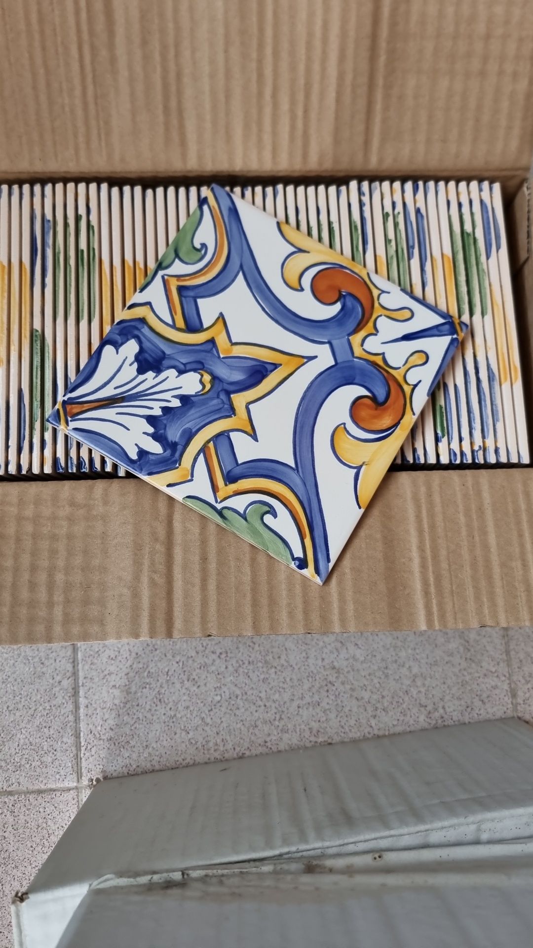 Azulejo 15x15 pintado à mão