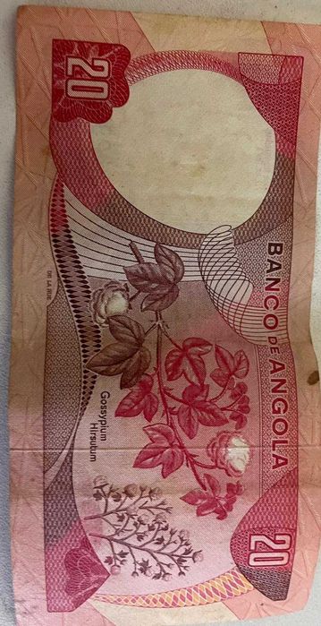 Nota 20 escudos Angola 1974