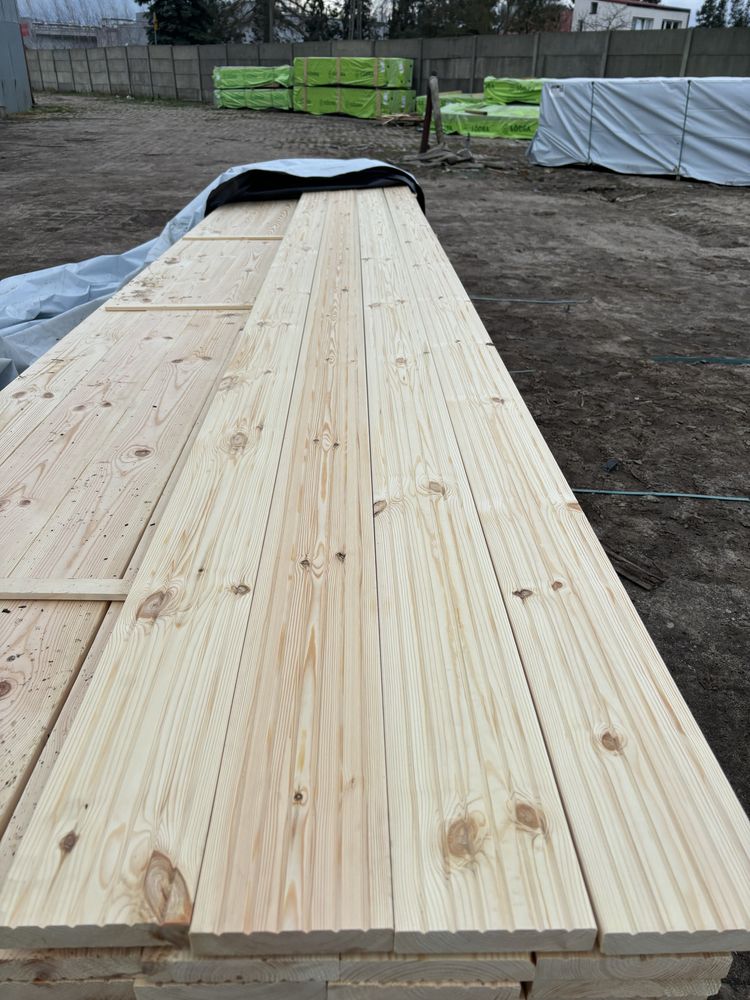 Drewno C 24 KVH suche strugane deska pióro wpust łata więźba