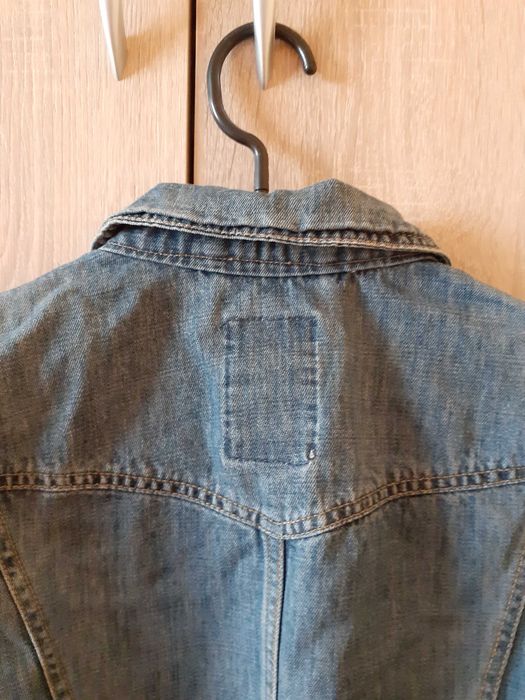 42 XL Next kurtka dżinsowa jeansowa katana krótka crop unikat retro