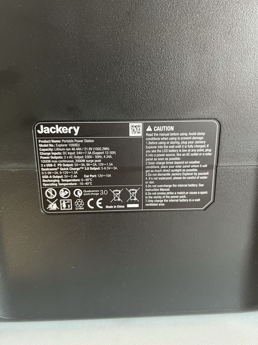Зарядна станція Jackery Explorer 1000EU
