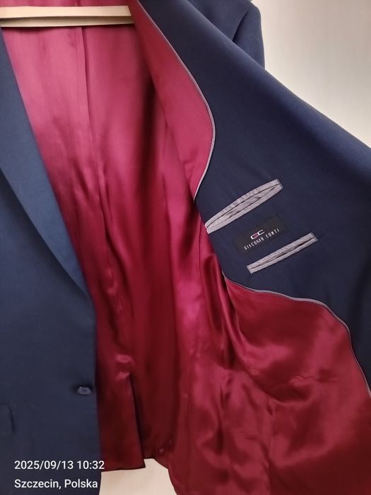 Garnitur ciemny granat 176/86
