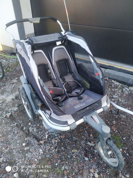 Dwuosobowa przyczepa rowerowa Thule Chariot Chinook wózek do biegania