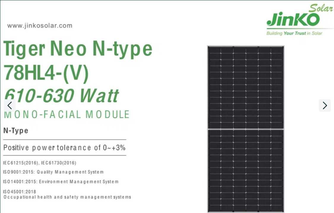 Hit! Panele JINKO 620W BDV GG SILVER Bifacial Paleta 11 315 zł z VAT