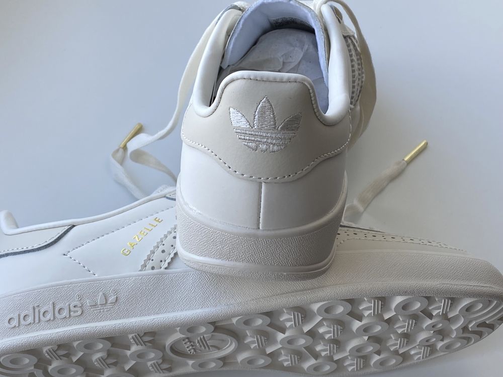 Adidas Gazelle Cream White IE8407 / Адідас Газелі Кремово Білі