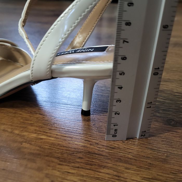 Nowe buty ślubne 36 białe sandałki obas szpilki Nine West paski niskie