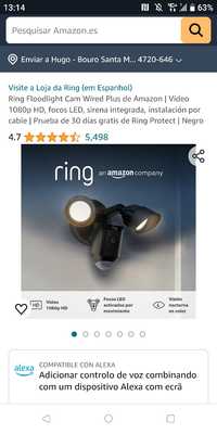 Conjunto segurança Ring (Amazon)