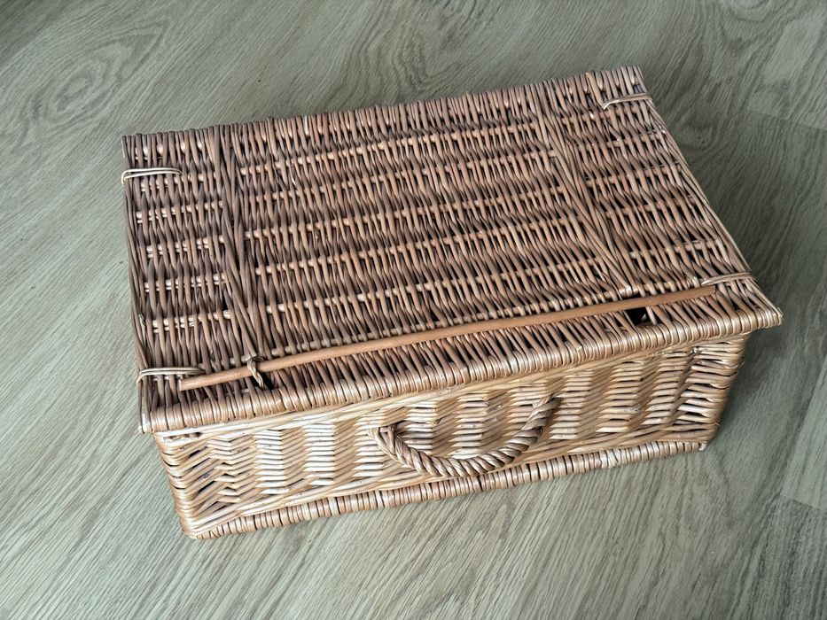 Kosz wiklinowy prostokatny