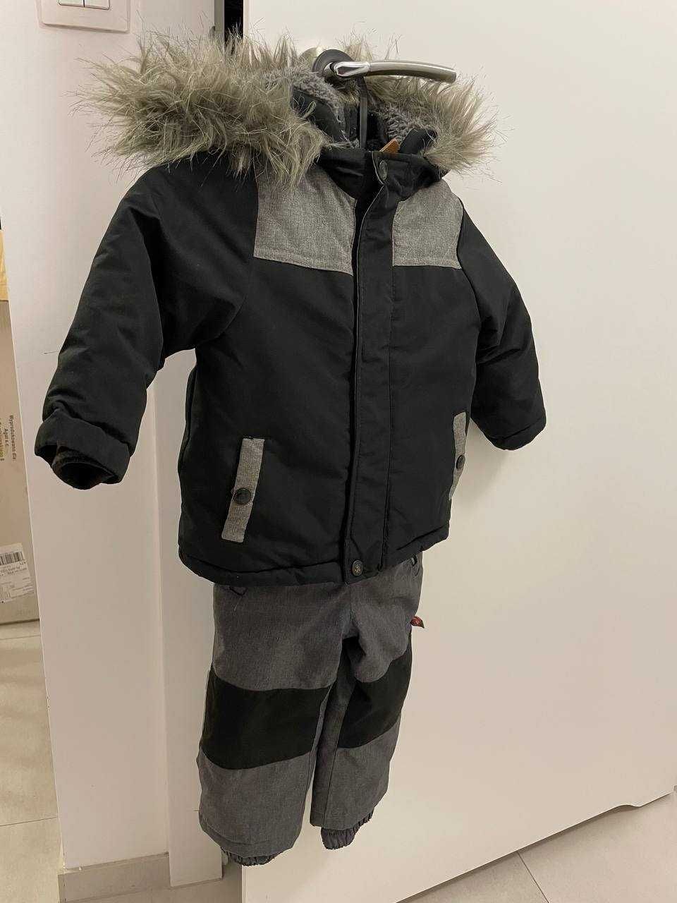 Komplet zimowy kurtka i spodnie dla chłopca r 86