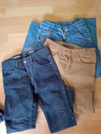 Sztruksy i 2x jeansy 140
