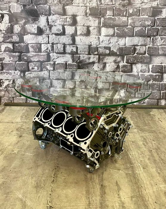 Stolik z bloku silnika V8 BMW MPower Premium *ModernArtWorks™ * M5 M3