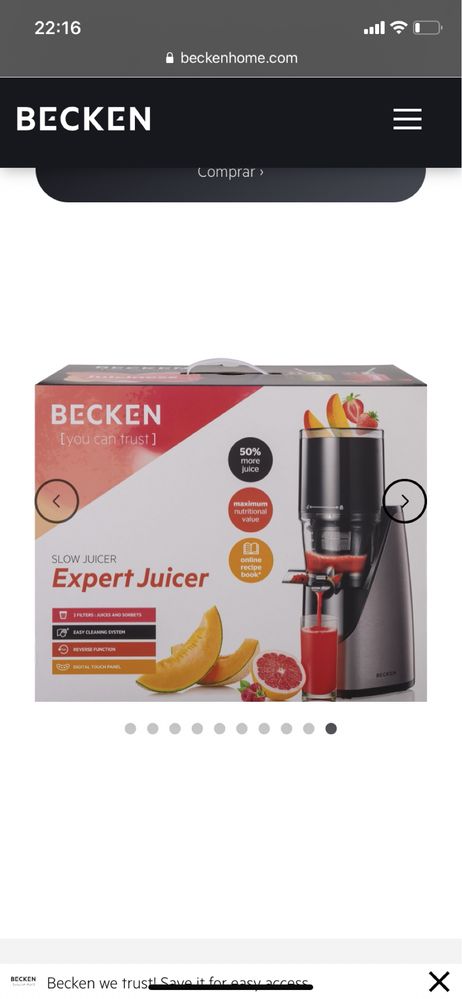 Juicer Becken seminovo