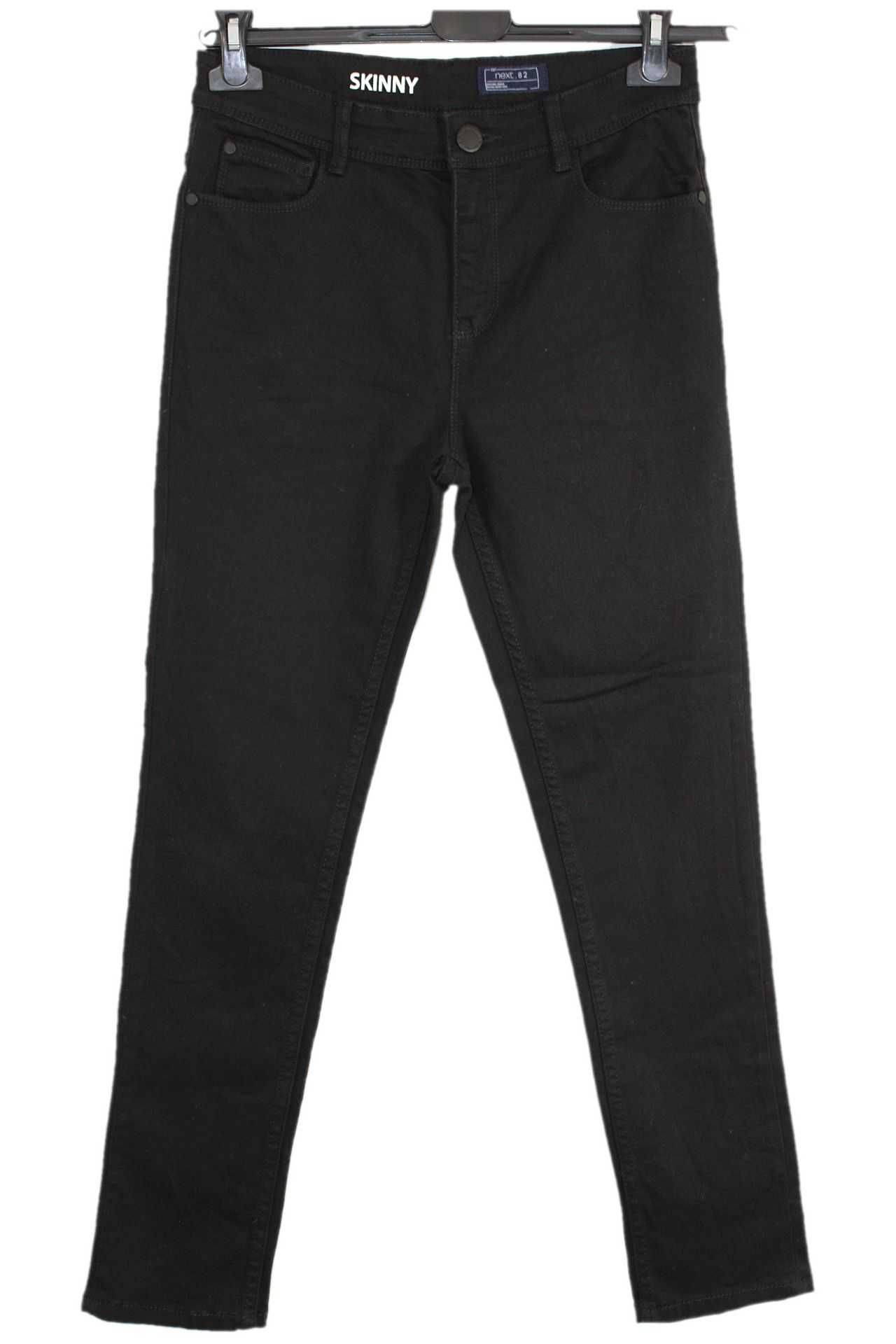 n3 Next skinny dziewczęce czarne jeansowe spodnie 158