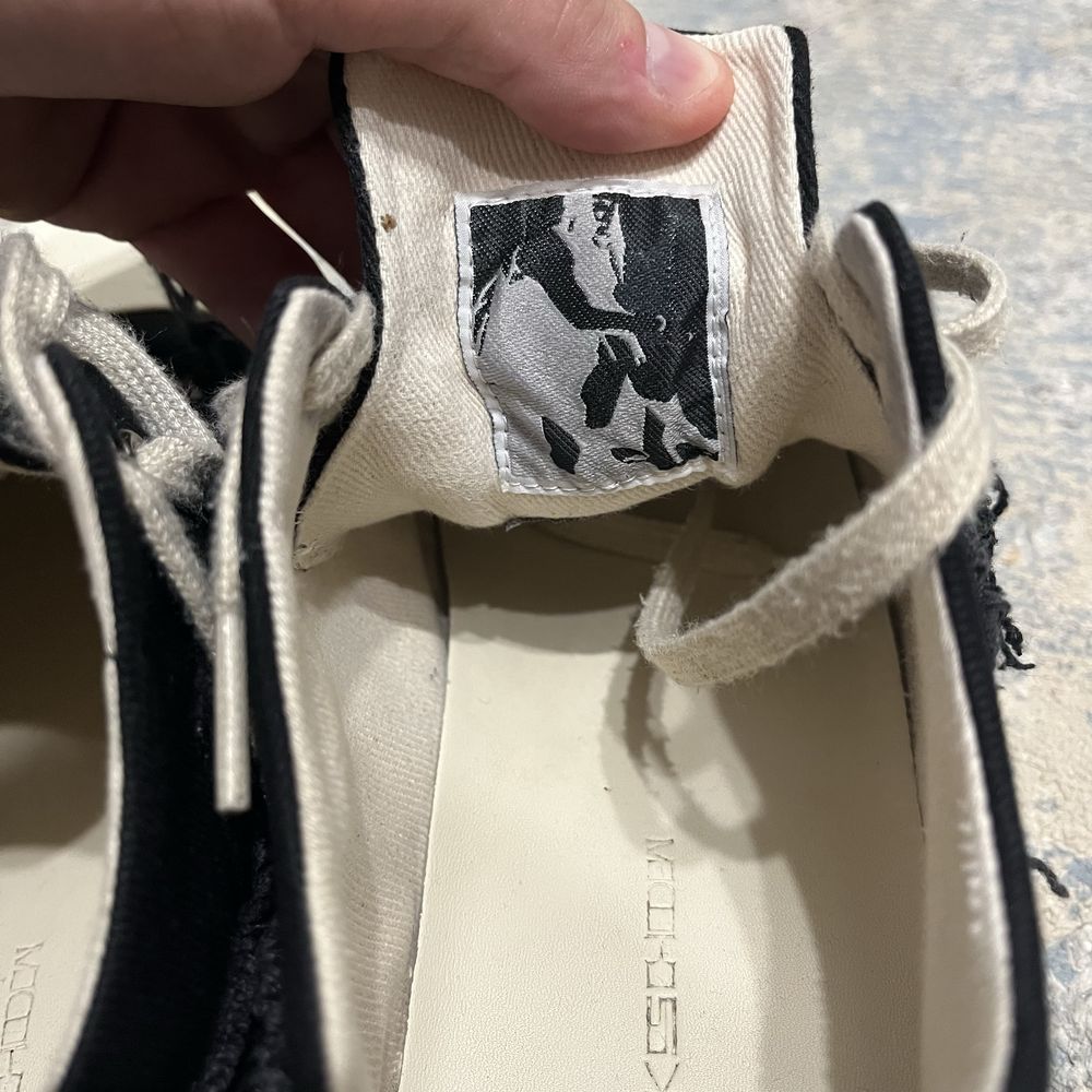 Rick Owens  DRKSHDW ramones slashed 42it / 26.5-27cm