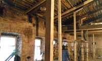 Замена деревянных перекрытий пола и потолка меж этажами кирпичного дом