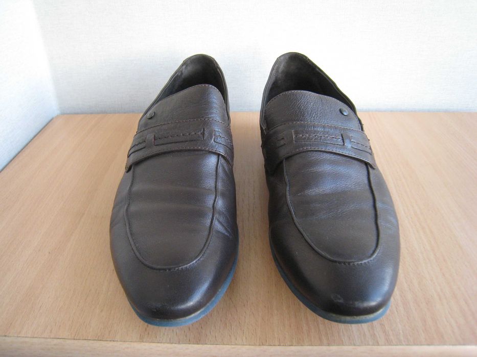 Туфли мужские кожаные коричневые 44 размер, скорее всего на узкую ногу