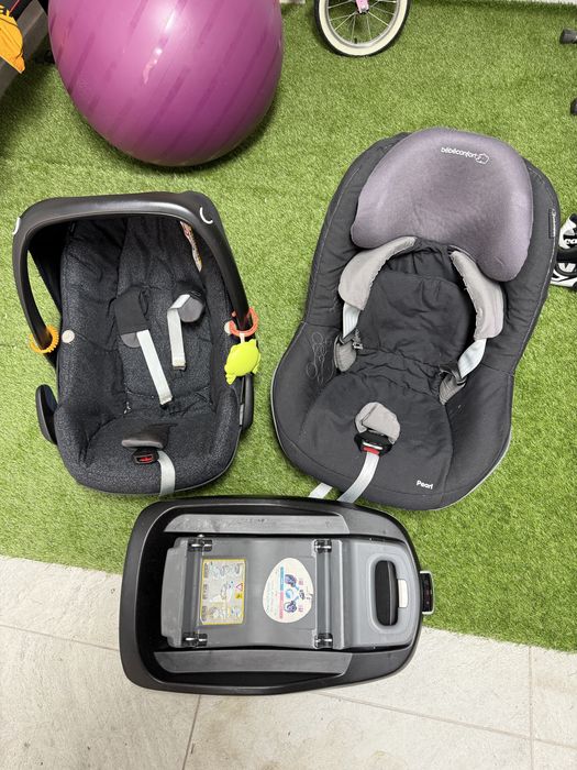 Babycoque Pebble + Base Isofix + Cadeira Pearl (Bébé Confort)