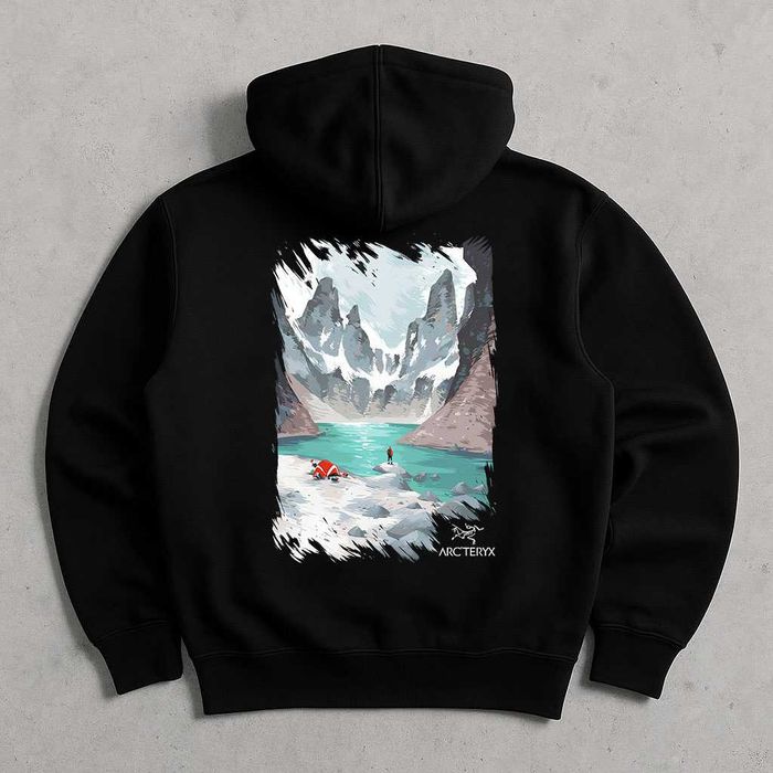 БЕЗ ПЕРЕДПЛАТ — Худи черное Arcteryx Palace — XS S M L XL