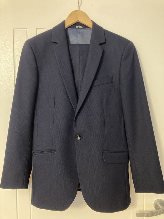 Garnitur 176/46 granatowy EWTEX  jak nowy