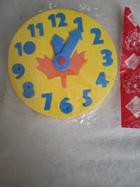 Piankowy zegar dla dzieci