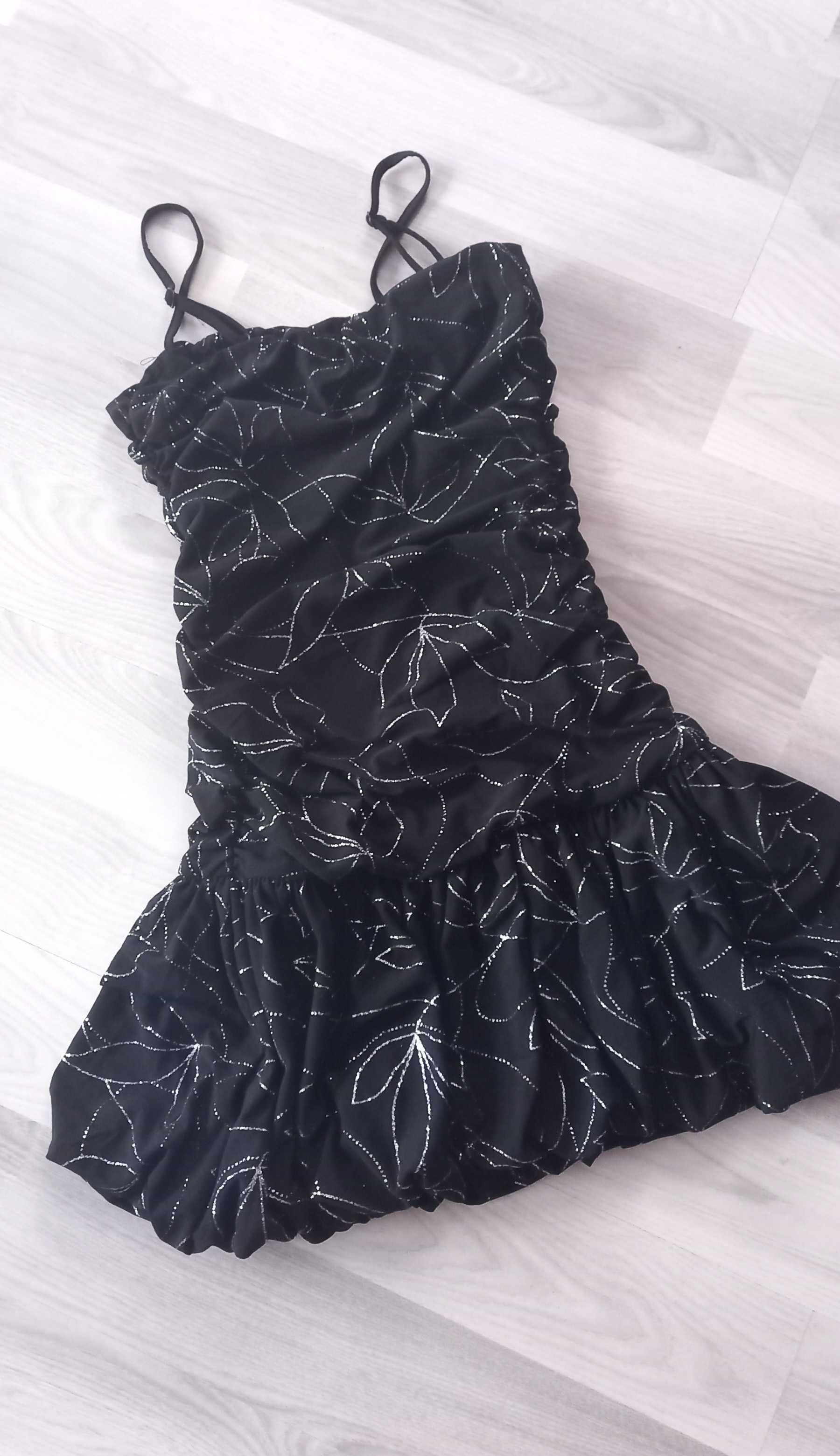 Sukienka mini czarna sylwester