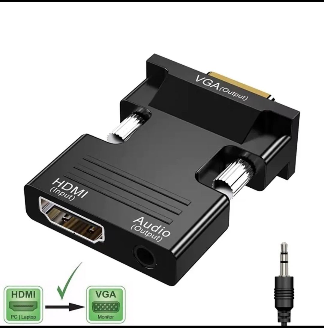 Переходник HDMI to VGA+ кабель AUX