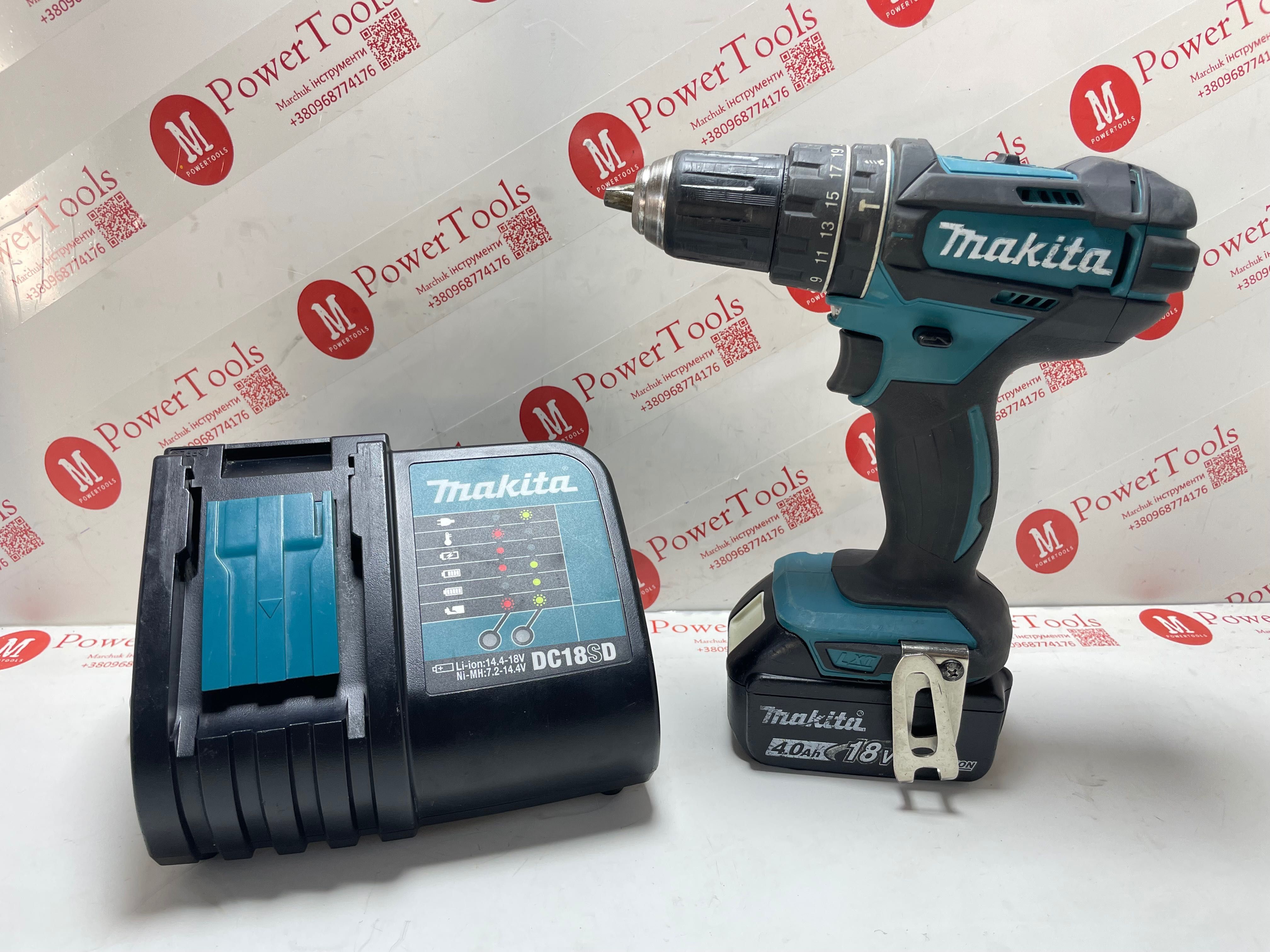 Makita DHP482/шуруповерт ударний макіта(комплект)