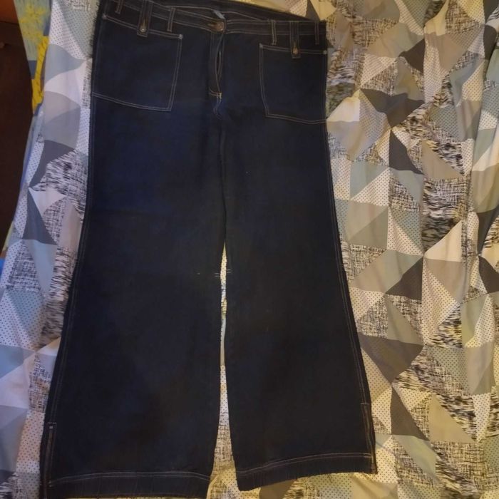 джинсы женские широкие