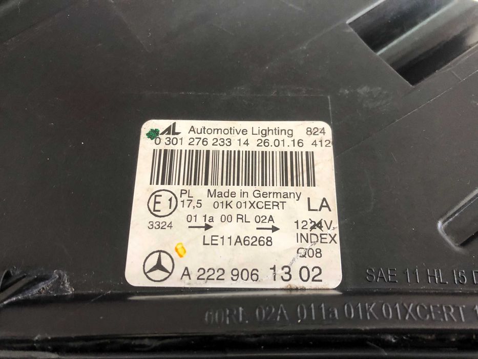 Фара Mercedes S-class Night vision W222 до рестайл A2229061302