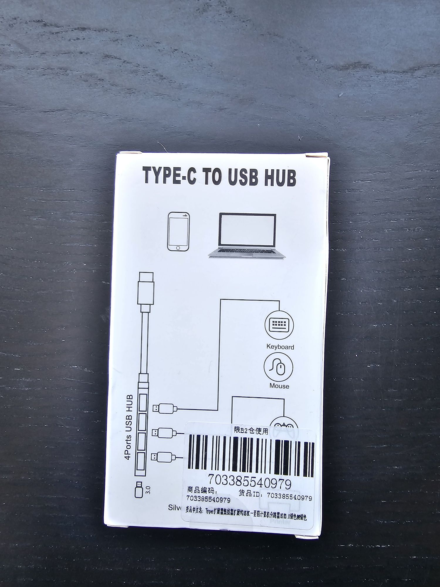 Hub USB para USB type C