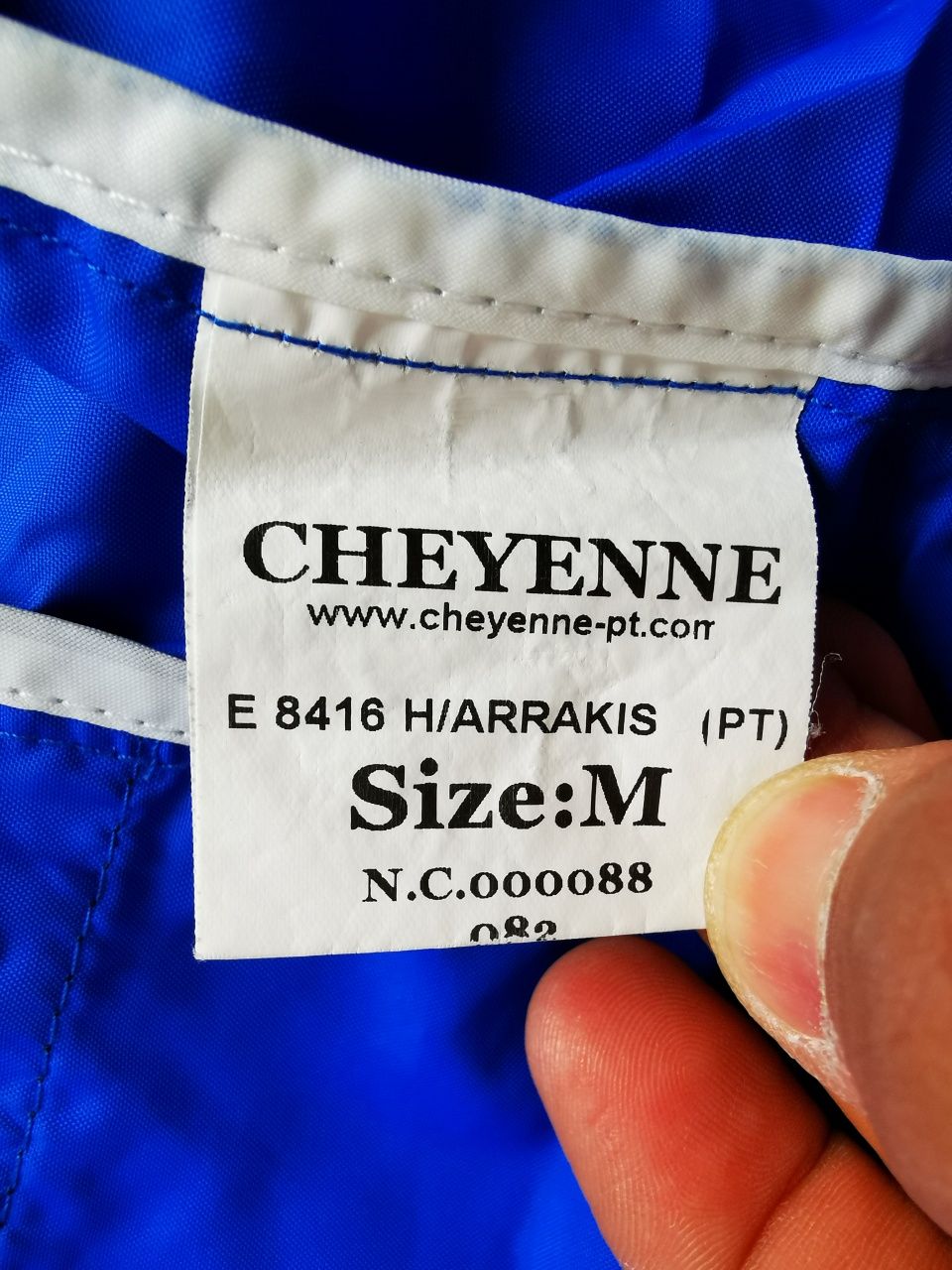 Casaco Corta Vento Cheyenne Tamanho M
