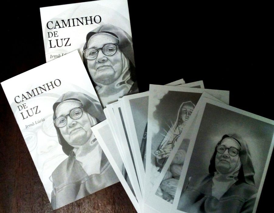 Conjunto 16 postais Ir. Lúcia, exposição Caminho de Luz, Carmelo