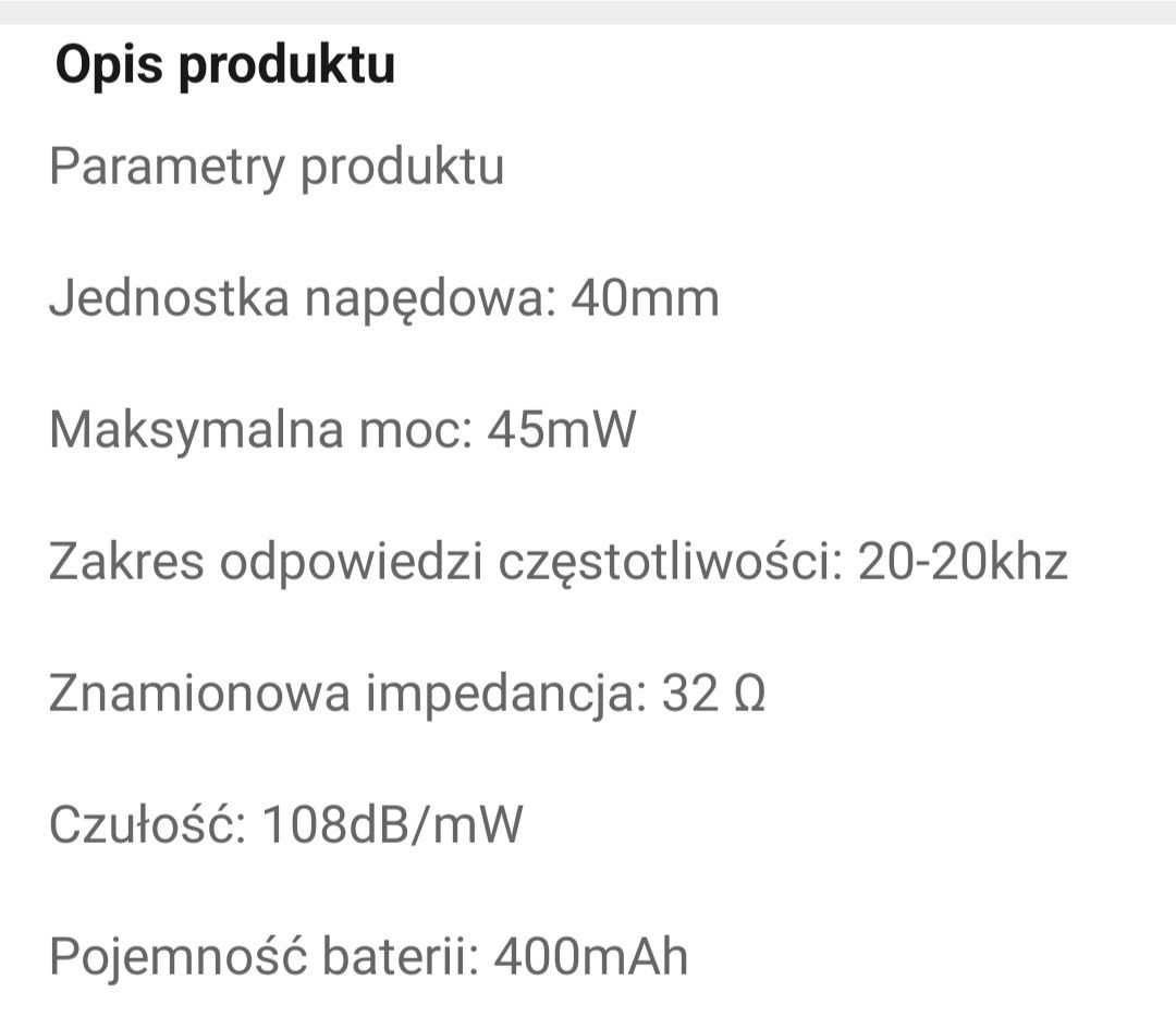 Słuchawki Bluetooth Nowe