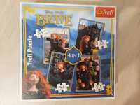 Puzzle 4 w 1 Brave Merida Waleczna Trefl